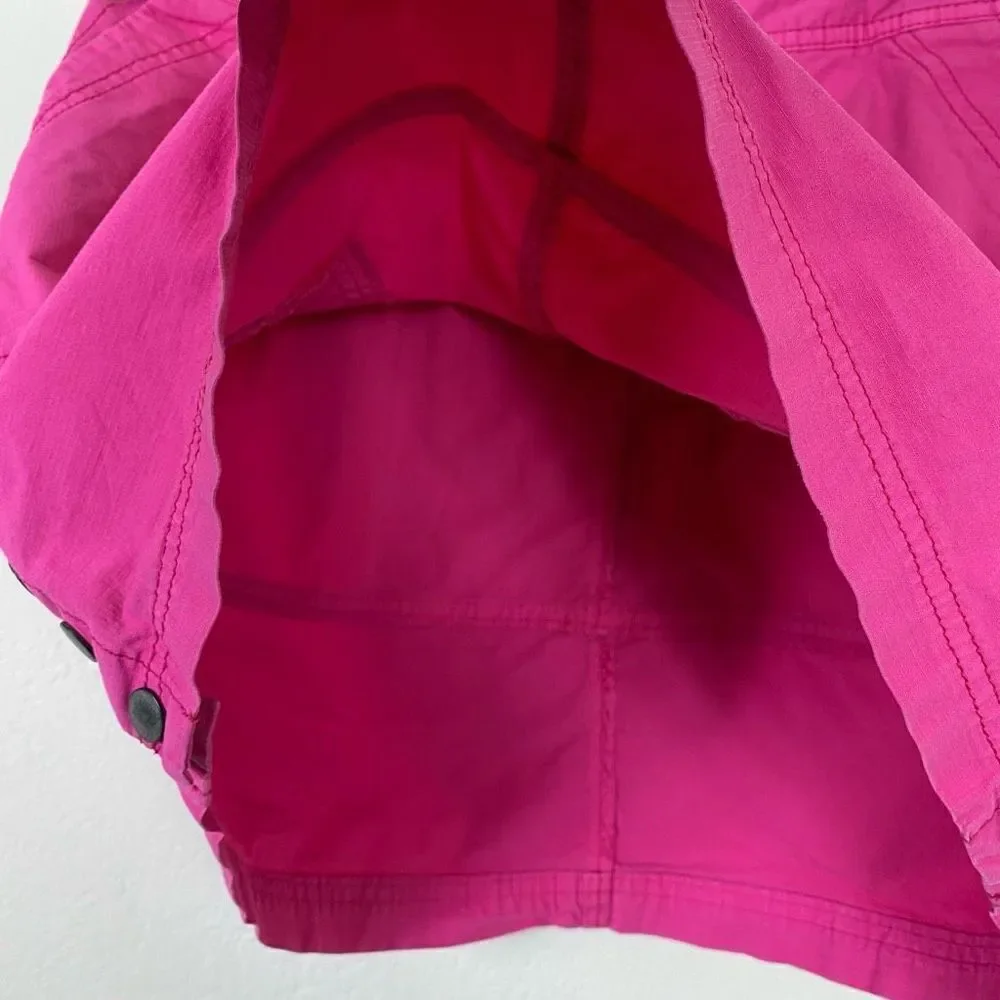 Title Nine Brash Hot Pink Button Side Athletic Mini Skirt Size 6